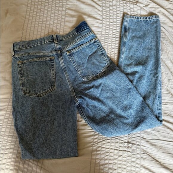 Etica Jeans Leia Womens Button Fly High Rise Straight Leg Blue Denim Size 28 - Picture 8 of 8